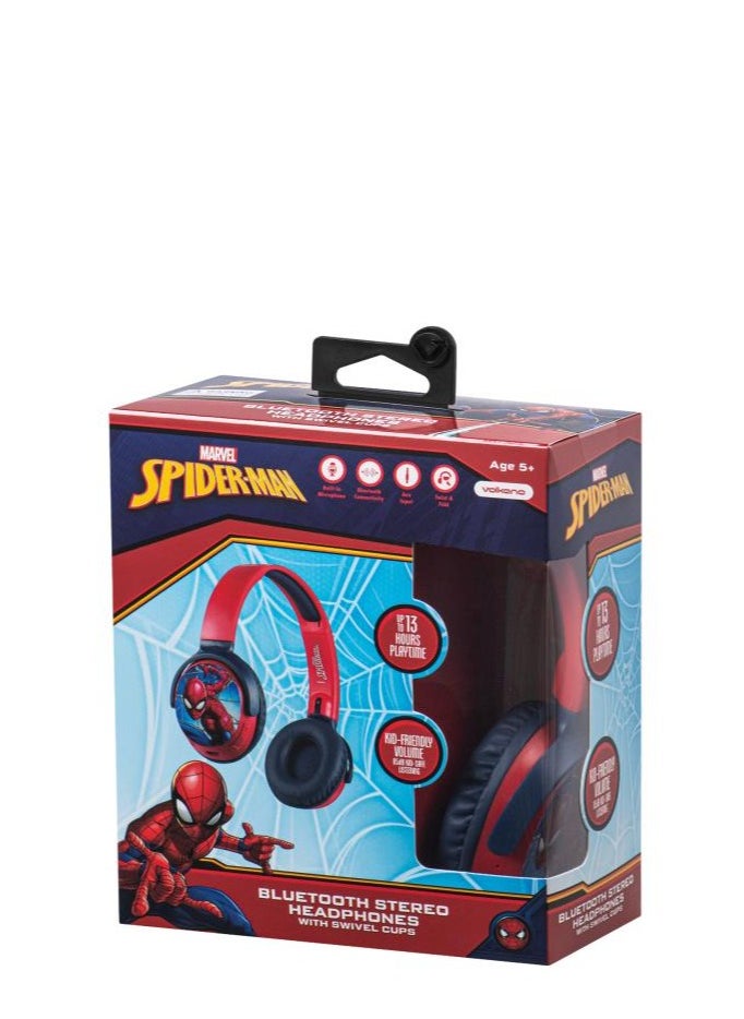 Spider-Man Marvel Spider-Man Bluetooth Wireless Stereo Headphones (MV-9955-SM2)  - Image 2