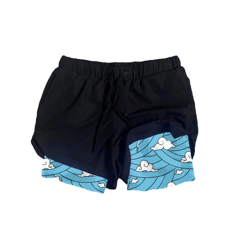 Longzhu Series Shorts 3D Digital Printing Double-Layer Adult Beach Pants E-Commerce Supply - Image 4