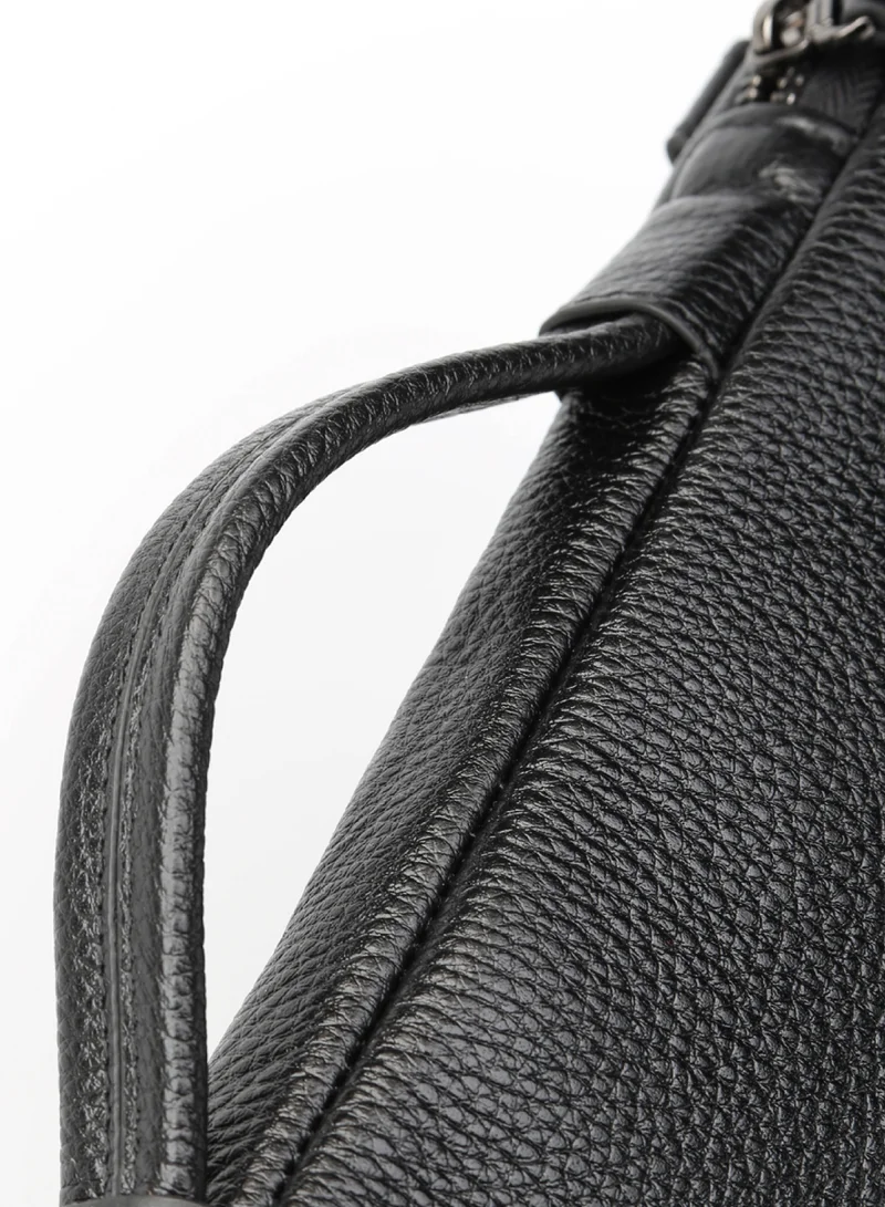 Trucare  Bond Leather Laptop Bag Black - 1223 / 1418  | Best Price UAE