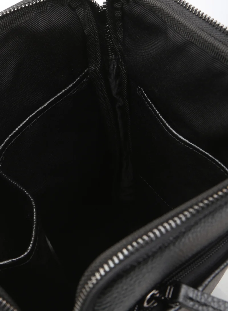 Trucare  Bond Leather Laptop Bag Black - 1223 / 1418  | Best Price UAE