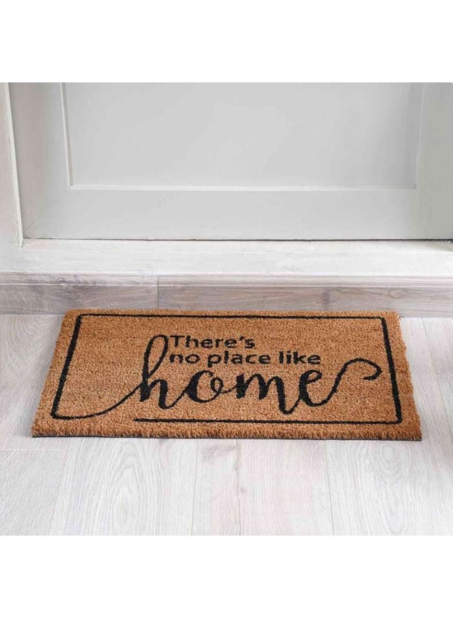 Pan Home سجادة باب كادي | مخطط طبيعي/أسود | مضاد للانزلاق | 40 × 60 سم - Image 1