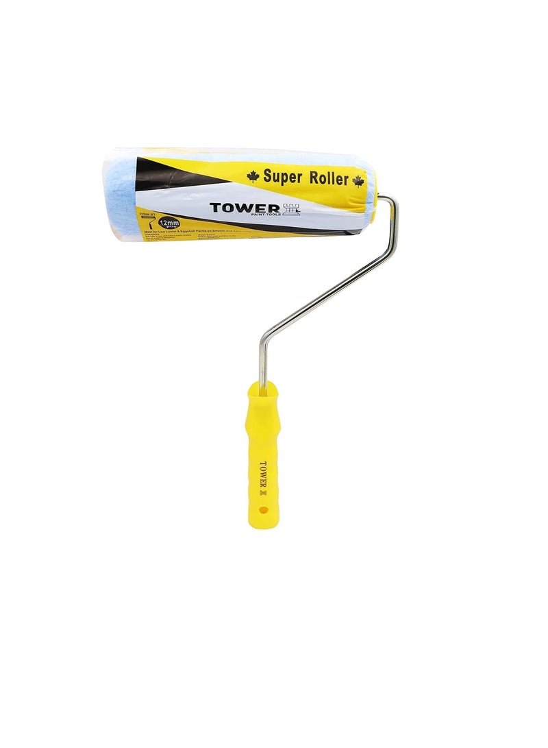 TOWER 3 Pieces Paint Tools Set - 2" Paint Brush, 9" Roller, 9" Roller Refill, Painting Supplies Set, House Painting, Tools, Roller and Paint Brushes - Image 2