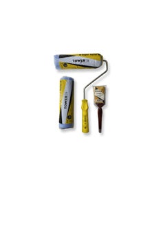 Tower TOWER 3 Pieces Paint Tools Set - 2" Paint Brush, 9" Roller, 9" Roller Refill, Painting Supplies Set, House Painting, Tools, Roller and Paint Brushes  - Image 1