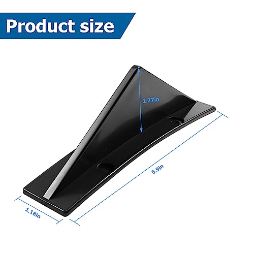 AICEL 4 قطع جناح شفة م diffuser خلفي للسيارة، ملحقات مضادة للصدمات، واقي زعنفة القرش، شفة مقسم خلفي مع براغي، زينة عالمية للسيارة SUV شاحنة - Image 2