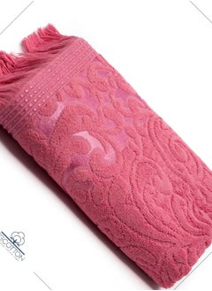 EG COTTON Jacquard Tassel Towel Size: 55 x 115 cm 100% Egyptian Cotton Highly absorbent and extremely soft, made especially for you  - Image 1