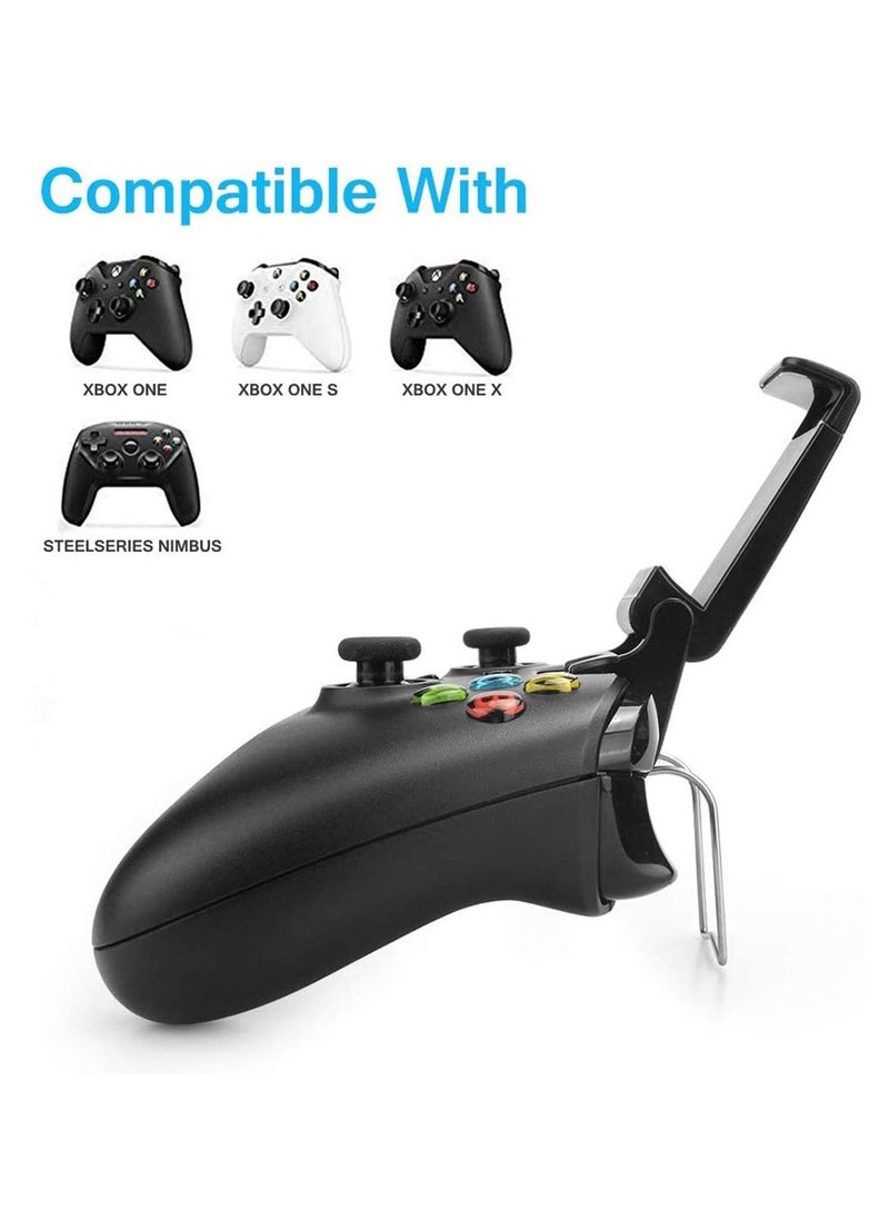 KASTWAVE - Controller Phone Mount Clip for Xbox One, Foldable Mobile Phone Holder for Game Controller, Smartphone Clamp Game Clip for Xbox One S/X, for Steelseries Nimbus and for XL Wireless Controllers - Image 1