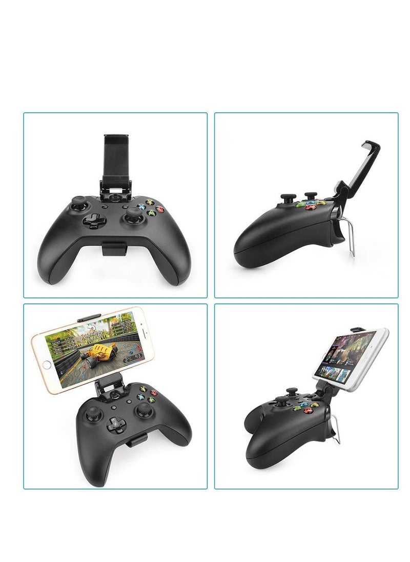 KASTWAVE - Controller Phone Mount Clip for Xbox One, Foldable Mobile Phone Holder for Game Controller, Smartphone Clamp Game Clip for Xbox One S/X, for Steelseries Nimbus and for XL Wireless Controllers - Image 1