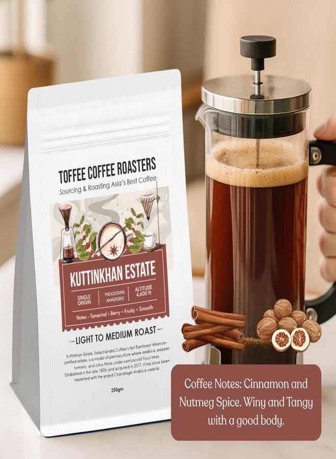 Toffee Coffee Roasters Kuttin Khan Estate | Processing Anaerobic | Freshly Roasted Ground Coffee | Light to Medium Roast | Grind: Hariov60 Notes: Cinnamon and Nutmeg Spice, 250GM - Image 3
