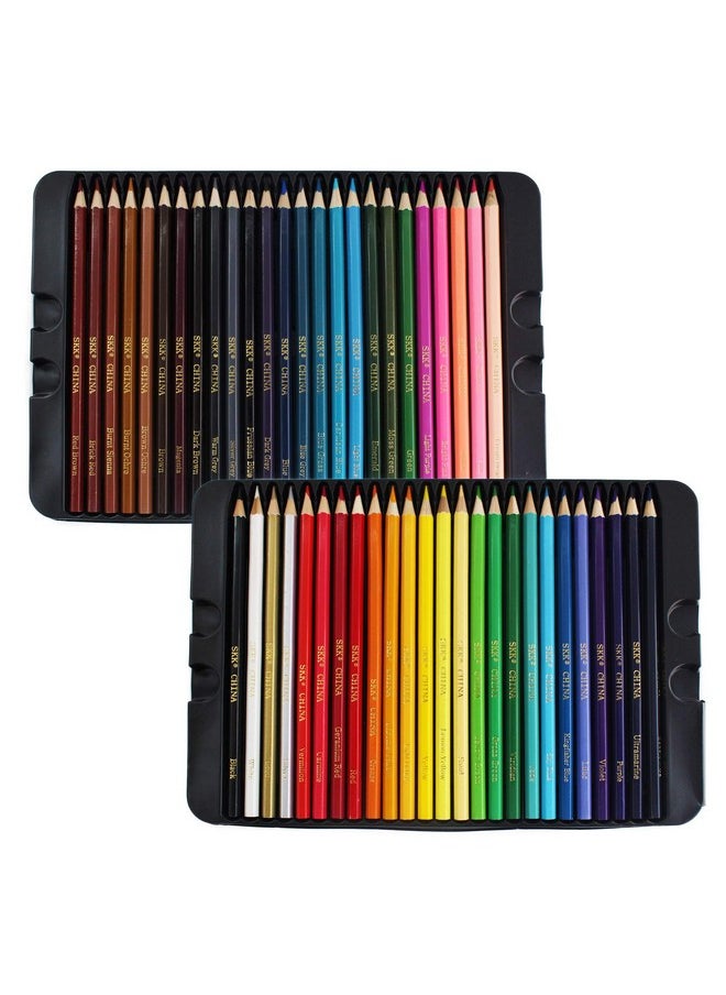 SKKSTATIONERY SKKSTATIONERY 50Pcs Colored Pencils, Packing in Tin, 50 Vibrant Colors, Drawing Pencils for Sketch, Arts, Coloring Books  - Image 3