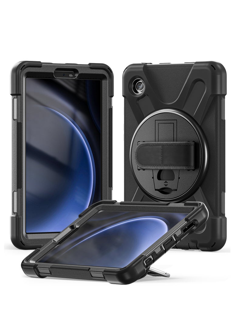 Rugged Case for Samsung Galaxy Tab A9 8.7 2023 X110/X 115 Case with Holder Ratable Stand Hand Strap Shoulder Belt  - Image 2