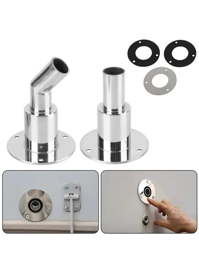 Universal 24mm Elbow Exhaust Pipe Connector Stainless Steel Heater Vent Smoke Discharge - Image 1