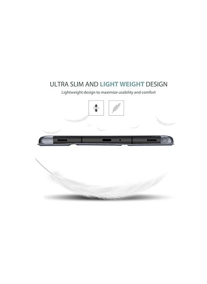 Procases - Galaxy Tab A 10.1 Case 2019 Model T510 T515 T517, Slim Lightweight Stand Case Shell Cover for 10.1 Inch Galaxy Tab A Tablet SM-T510 SM-T515 SM-T517 2019 Release -Grey - Image 1