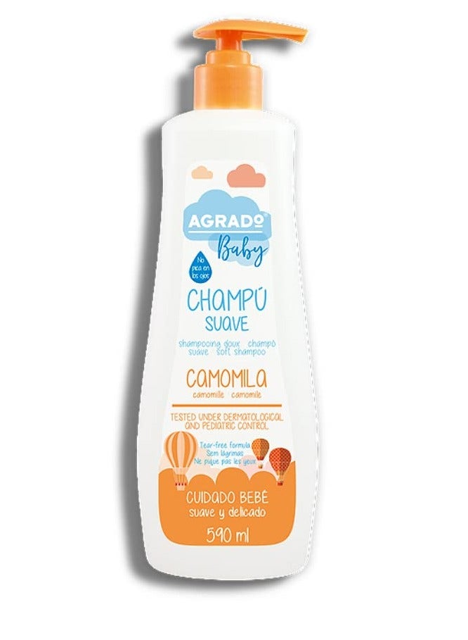 AGRADO Baby Chamomile Shampoo Soft 590 ml No tears, Gentle to The Eyes 590ML
