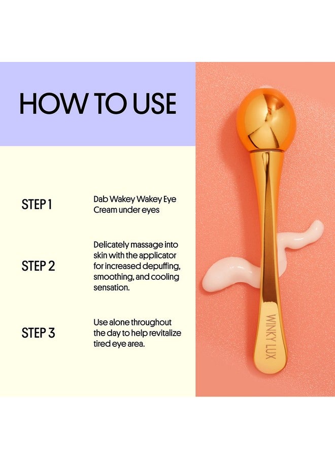 Winky Lux Winky Lux Eye Cream Applicator, Eye Roller for Puffy Eyes for Boosted Circulation & Reduction of Fine Lines and Wrinkles, Naturally Cool Ceramic to Refresh & Soothe Under Eyes  - Image 5