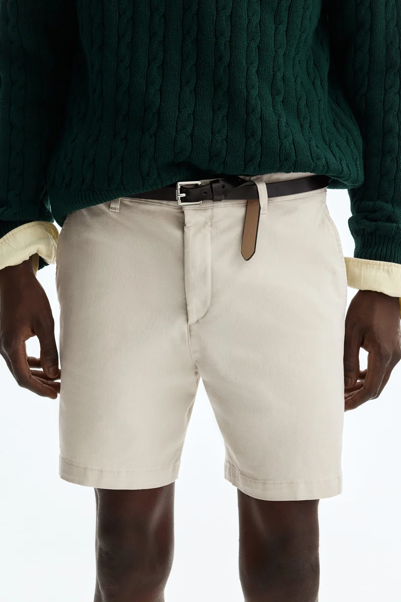 H&M  Regular Fit Cotton chino shorts for Men | Best Price UAE
