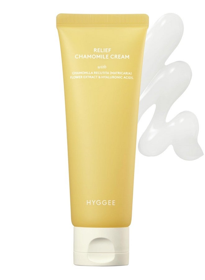 hyggee Relief Chamomile Cream - Hydrating Gel Face Moisturizer For Oily Skin - Chamomile Extract And Hyaluronic Acid - Hypoallergenic Vegan Face Cream - Lightweight Gel, 3 Fl.Oz. - Image 1