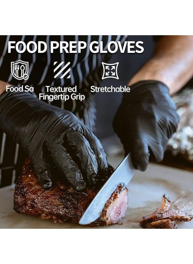 Premium Black Disposable Gloves Latex-Free and Powder-Free High-Strength and Puncture-Resistant [20 Pieces] - Image 5