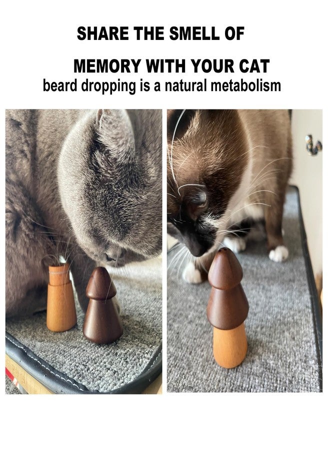 KnocKconK Cat Whiskers Hair Keesake, Pet Beard Collection Wood Bottle, Cat Memorial Bottle, Handmade Natural Wood Tree Shape Pet Beard Hair Keepsake, Walnut, Burlywood Pet Memorial - Image 5