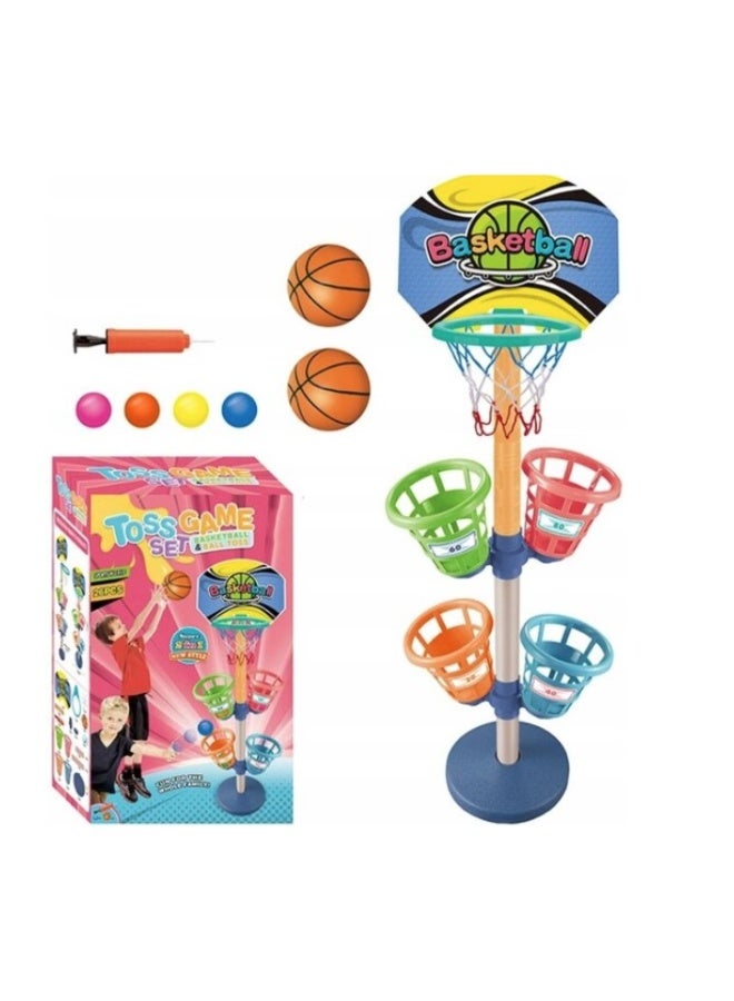 2‑in‑1 Throwing Game Set – Basketball and Ball Launching – 26 Pieces. - Image 2