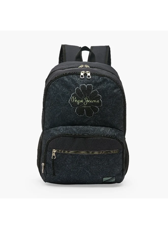 بيبي جينز Pepe Jeans-Eloise-Backpack -18.1 Inch-2 Cmprts-Polyester) Black \ 33X46X17