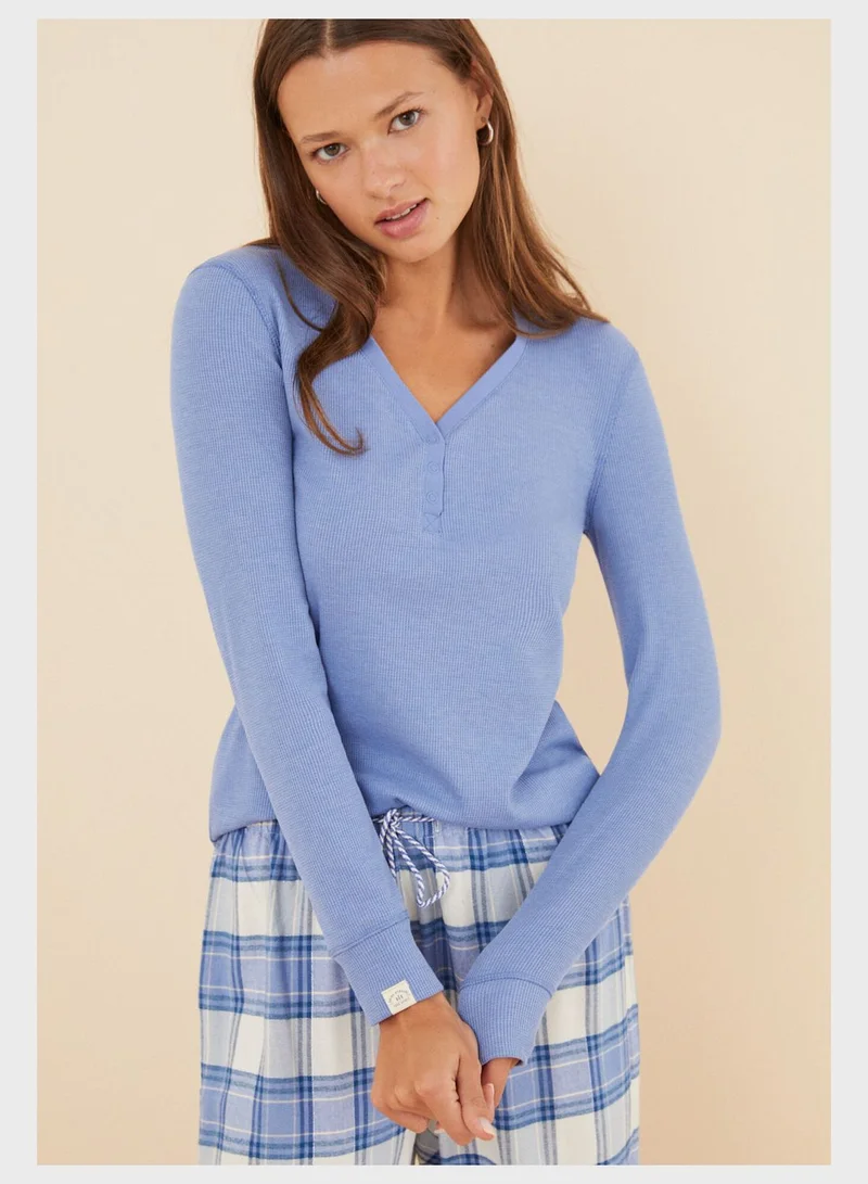 women'secret Button Detail T-Shirt