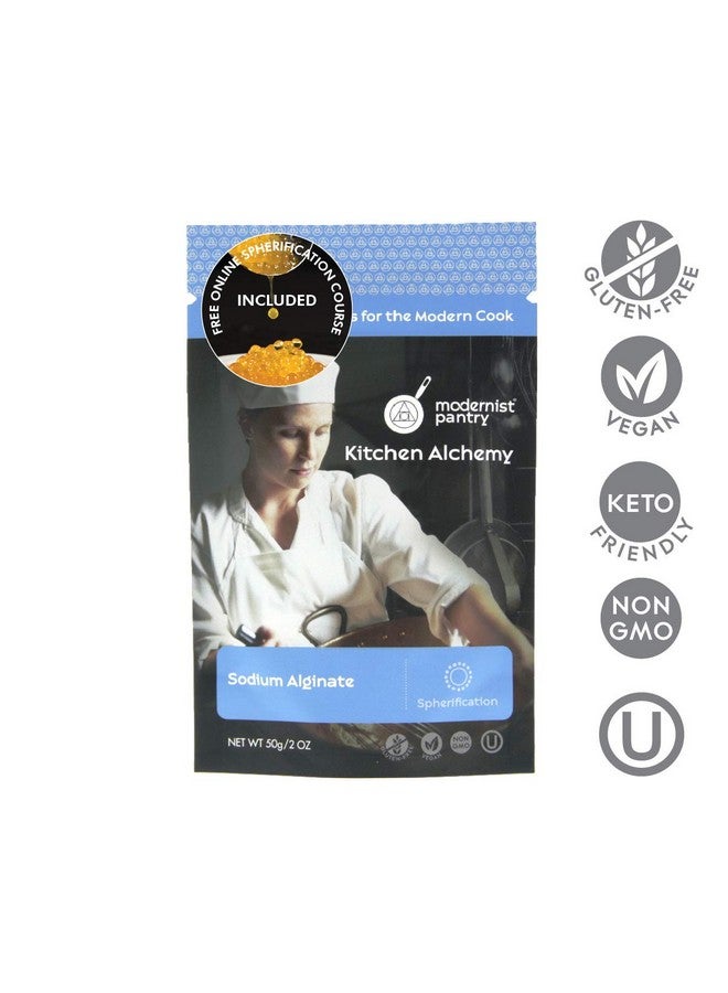 Modernist Pantry Sodium Alginate + Calcium Chloride Value Pack ⊘ Non-GMO Vegan OU Kosher Certified - 100g/4oz (Bundle with 2 items) - Image 2