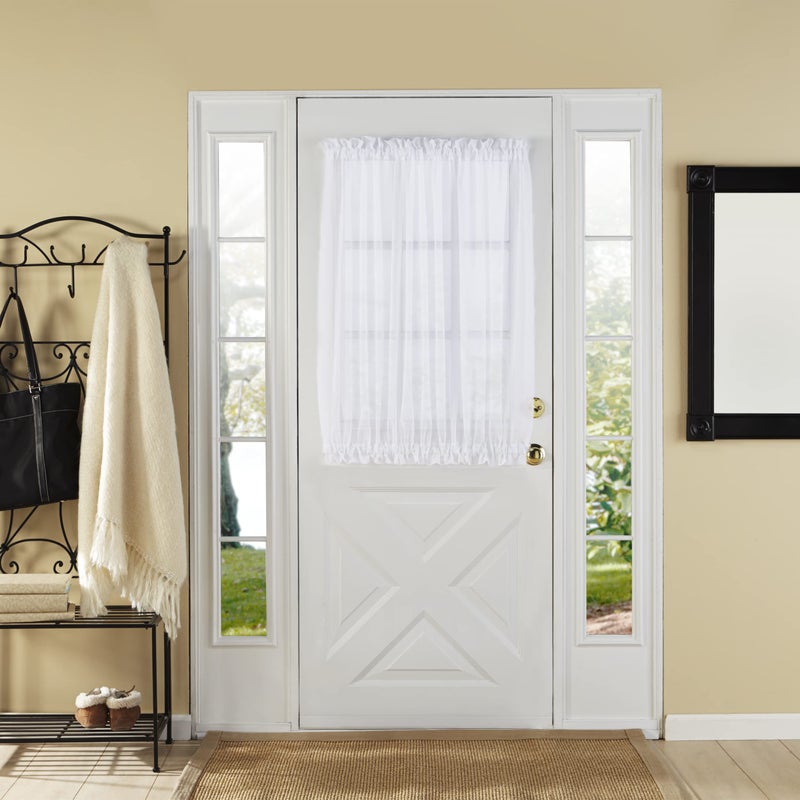 Stylemaster Elegance Sheer Voile Door Panel 60 x 40 White