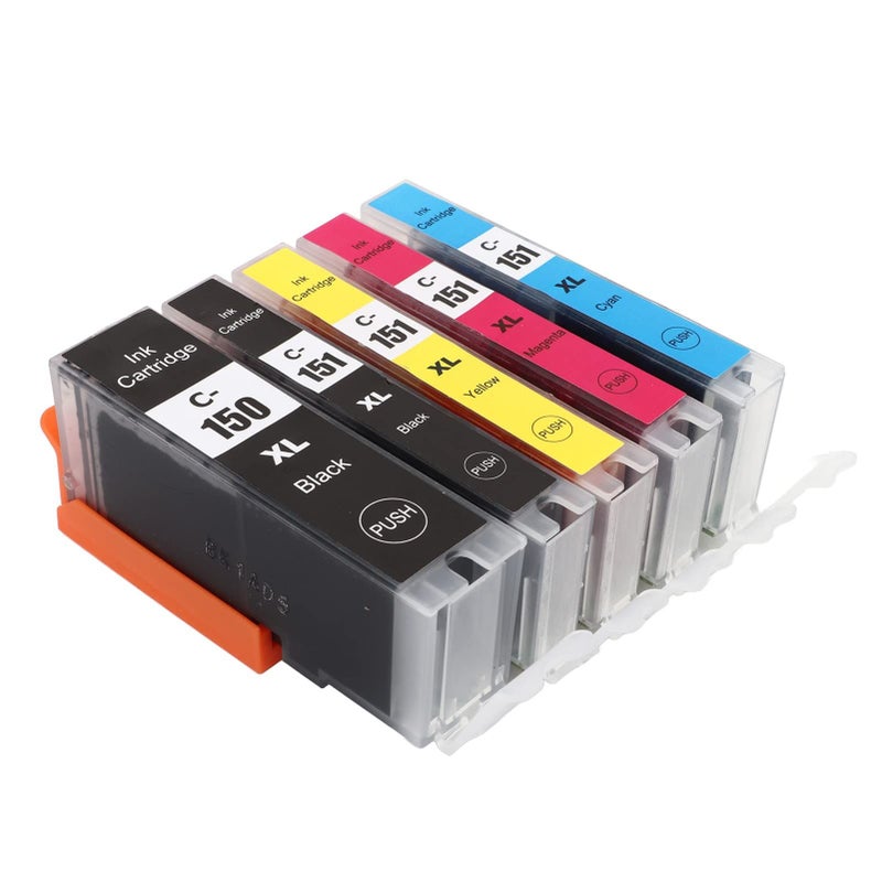 Sorandy Ink Replacement High Capacity Ink Cartridges Wide Application Value Pack Compatible for MG5410 MG5510 MG5610 MG6310 BK BK C M Y 5 Colors - Image 2