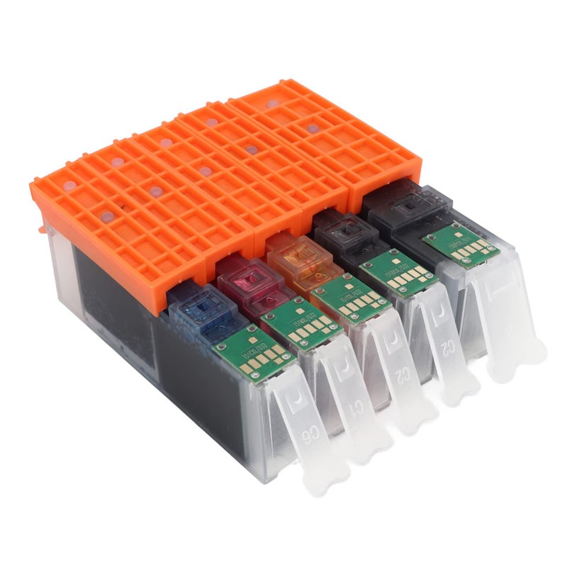 Sorandy Ink Replacement High Capacity Ink Cartridges Wide Application Value Pack Compatible for MG5410 MG5510 MG5610 MG6310 BK BK C M Y 5 Colors - Image 4