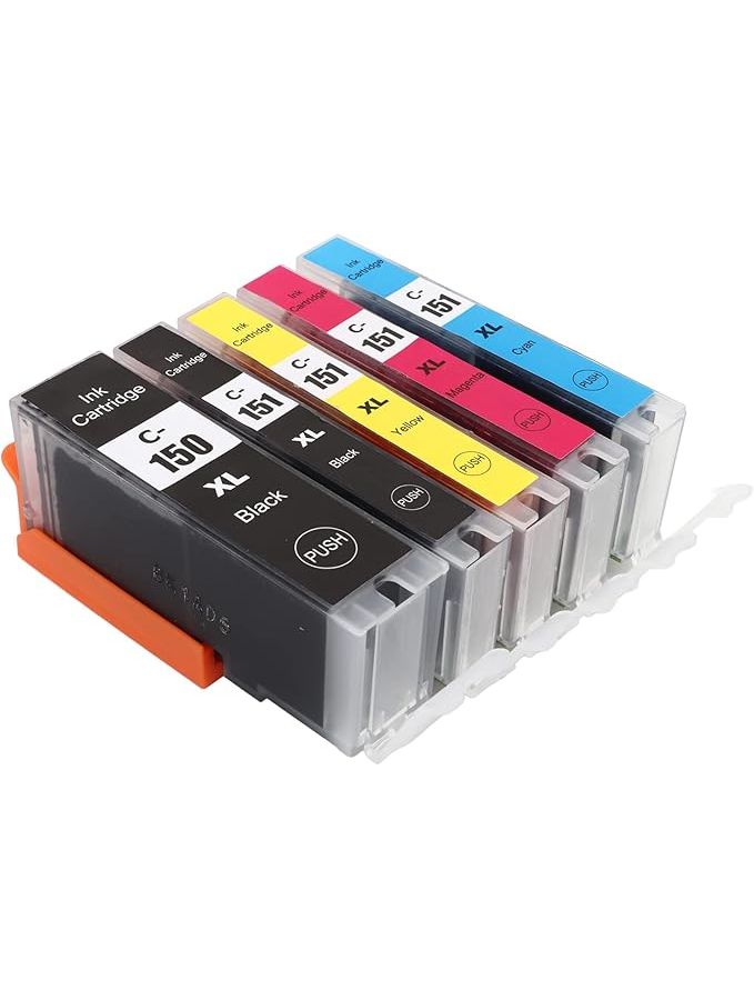 Sorandy Ink Replacement High Capacity Ink Cartridges Wide Application Value Pack Compatible for MG5410 MG5510 MG5610 MG6310 BK BK C M Y 5 Colors - Image 1