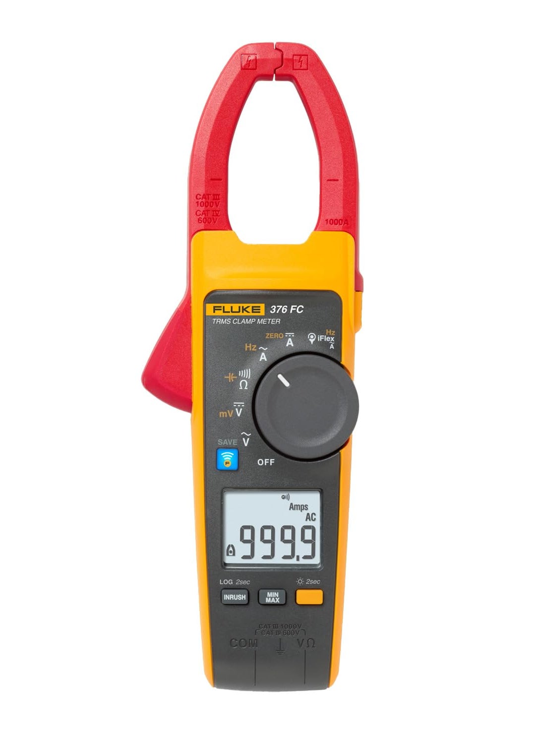 FLUKE Fluke 376FC AC/DC Clamp Meter with iFlex For Industrial/Commercial Electricians, VFD Low Pass Filter For Accurate Measurements, Inrush Measurements, Bluetooth Connectivity For Remote Measurements  - Image 1