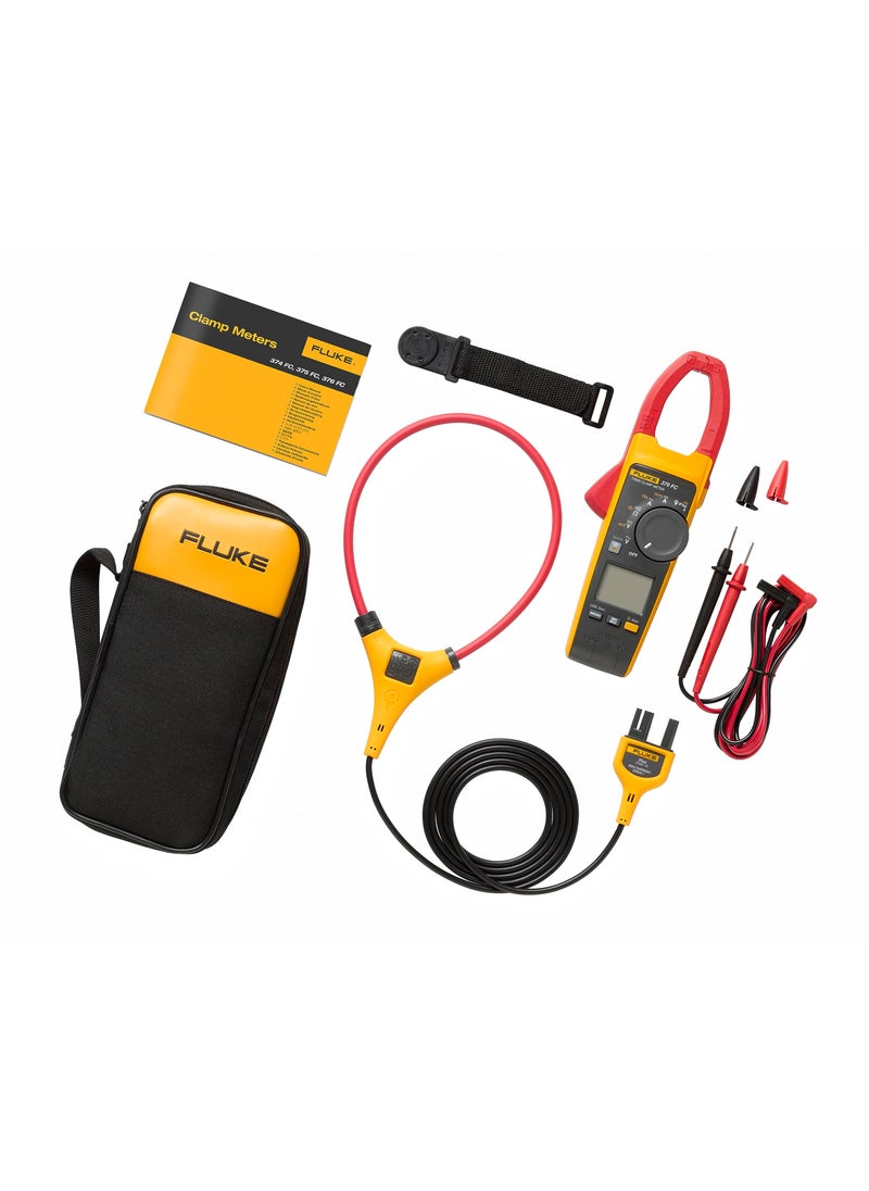 FLUKE Fluke 376FC AC/DC Clamp Meter with iFlex For Industrial/Commercial Electricians, VFD Low Pass Filter For Accurate Measurements, Inrush Measurements, Bluetooth Connectivity For Remote Measurements  - Image 2