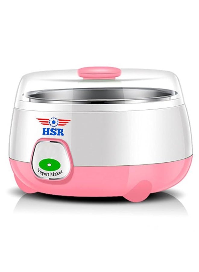 HSR Plastic and Stainless Steel Automatic Yogurt Maker (Size: 170x170x120mm, Bowl/Container Capacity: 900ml) - Image 1
