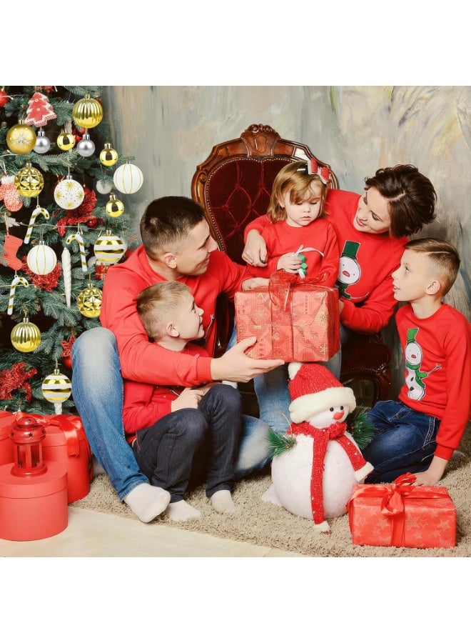 40PCS Christmas Ball Ornaments, 2.4inch Gold and White Christmas Ornaments Set for Christmas Tree Decorations Holiday Party Wedding Decor - Image 3