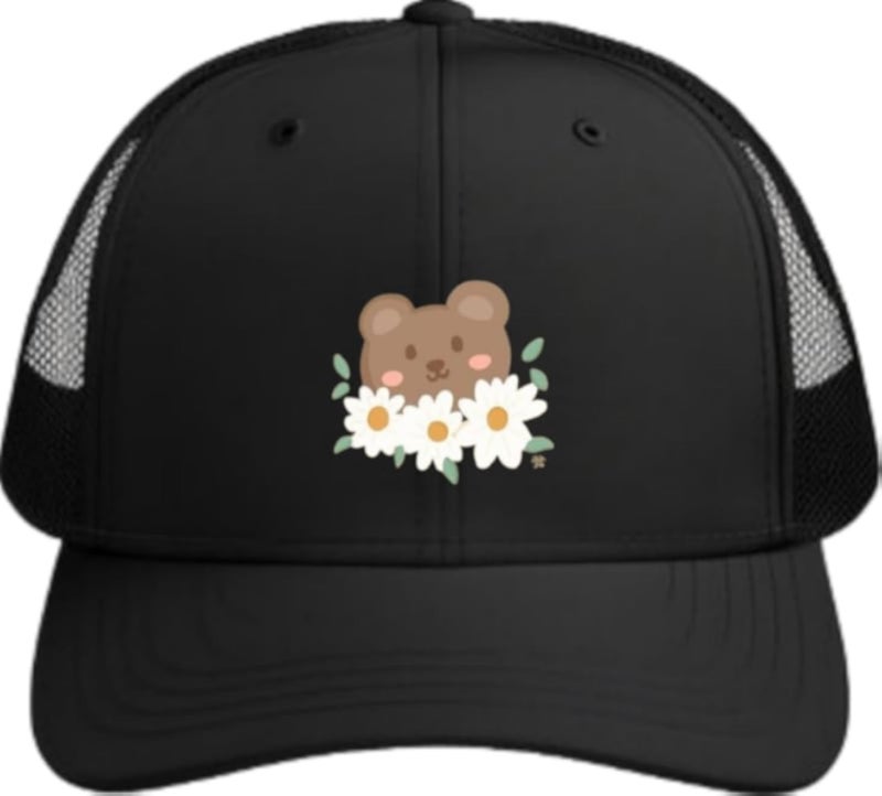 bear Baseball cap Black 7