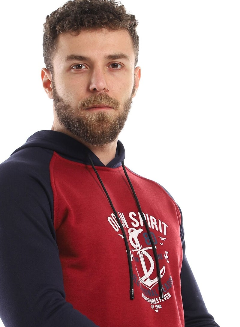 سيزار هودي رجالي مطبوع مزود بجيوب أمامية - Image 3