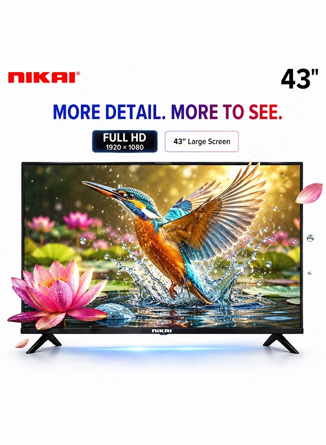 نيكاي تلفزيون LED ذكي بدقة FHD مقاس 43 بوصة NTV4300SLED/ NTV4300SLED2 أسود NTV4300SLED/NTV4300SLEDN2/ NTV4300SLEDX أسود - Image 2