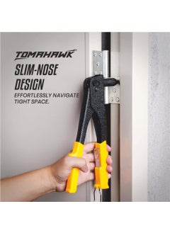 Tomahawk TOMAHAWK Heavy Duty Riveter Set with 4 Nozzles AntiCorrosion Properties Ideal for Joining Fabrication Metals Sheet Leather Plastic Parts Multicolor  - Image 5
