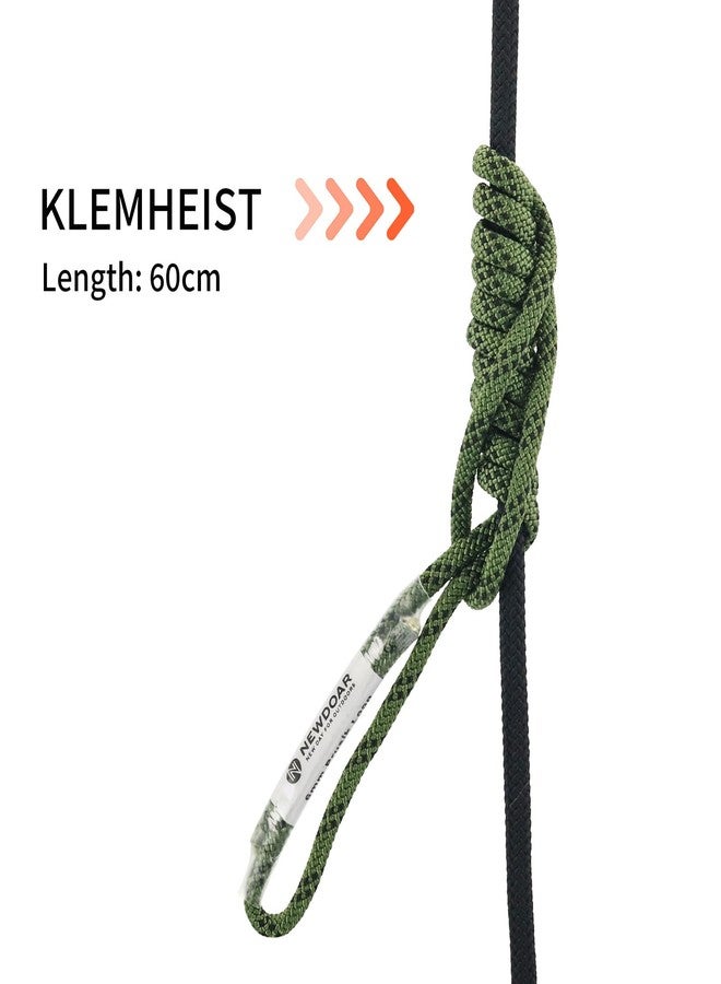 NewDoar 6mm (1/4") Prusik Cord Pre-Sewn 12KN/2700lb Aramid Auto Block Cord High Strength Prusik Arborist Rope for Outdoor Climbing Arborist Rescue Mountaineering-60cm/24''/1pc - Image 5