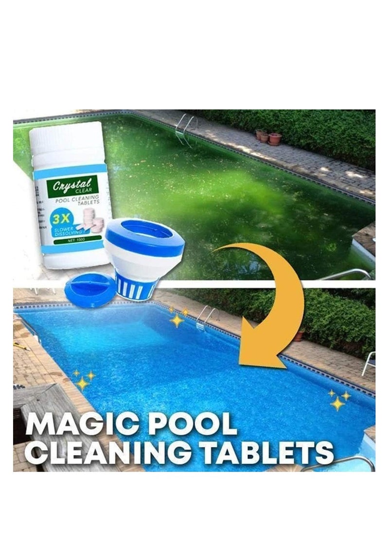 Generic - Swimming pool Cleaning Float With 200g Purifier Tablets Swimming Pool Chlorine Dispenser Kit - Image 1