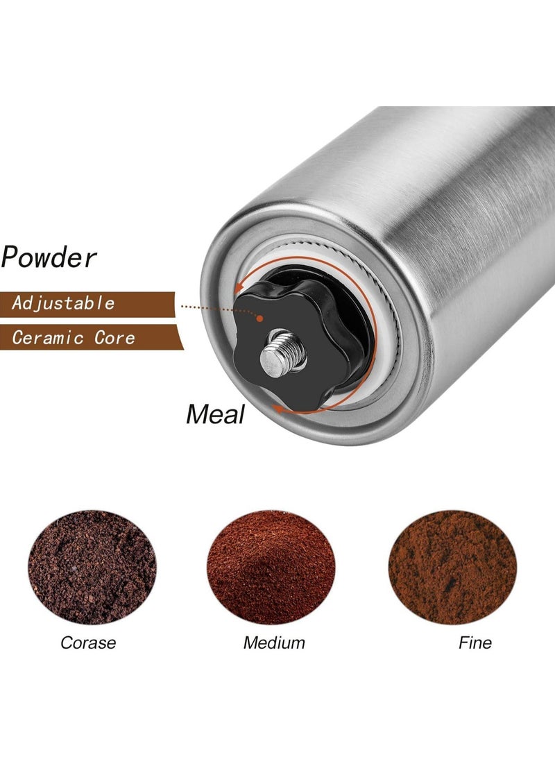 INVEIN Manual Coffee Grinder, V60 Coffee Grinder with Stainless Steel and Ceramic Burr, Multiple Grind Settings - Perfect for Specialty Coffee at Home or on the Go - Image 5