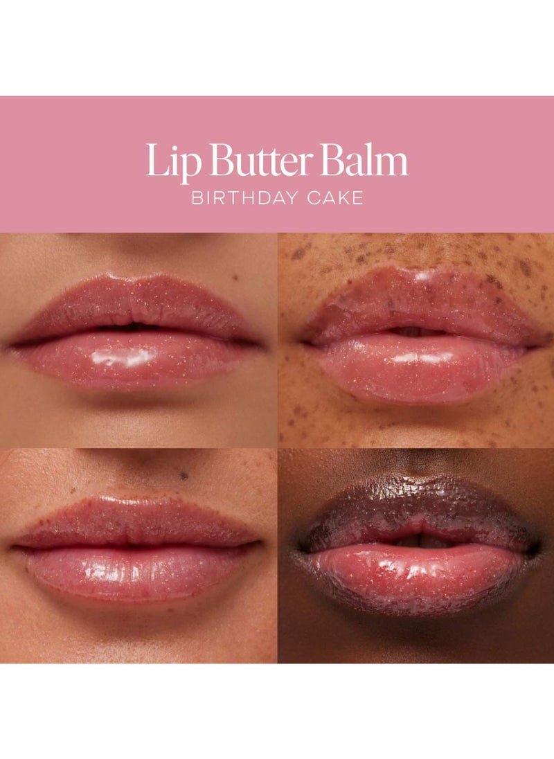 SUMMER FRIDAYS - Tinted Lip Butter Balm - Conditioning Vegan Lip Balm for Instant Moisture, Shine & Hydration - Softening & Soothing Skincare - Birthday Cake (.5 Oz) - Image 1