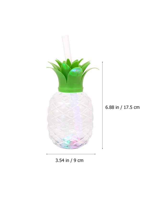 Cabilock Led Light Up Pineapple Cups:3Pcs Pineapple Drink Cups With Straws Luau Party Decorations Hawaiian Luau Tiki And Beach Theme Party Decorations For Kids And Adults - Image 5