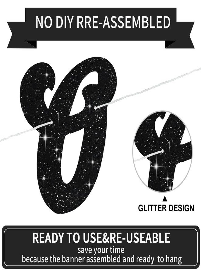 بيشيدا لافتة BEISHIDA اللامعة السوداء Older Wiser Hotter مع نجمة، لافتة عيد ميلاد مضحكة لزينة حفلات أعياد الميلاد الثلاثين والأربعين والخمسين والستين والسبعين والثمانين - Image 3