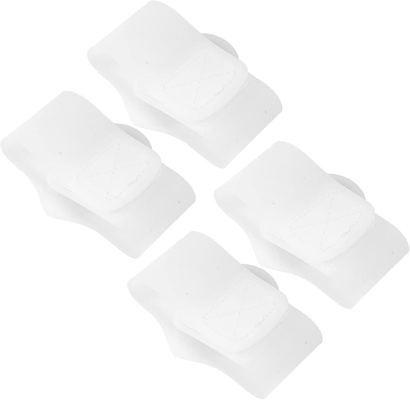 كلاراكو وسادة قوس القدم من السيليكون، زوجان من وسائد القدم المصنوعة من السيليكون، وسادة قوس القدم اللاصقة، نعل داخلي من السيليكون، لوازم العناية بالقدم المسطحة المرنة، وسادات تقويم العظام الداعمة للقوس (بيضاء)، وسادة قوس القدم - Image 5