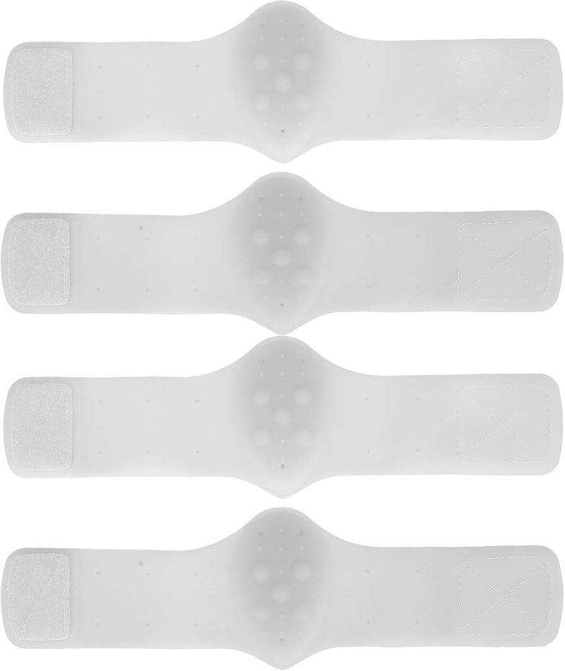 كلاراكو وسادة قوس القدم من السيليكون، زوجان من وسائد القدم المصنوعة من السيليكون، وسادة قوس القدم اللاصقة، نعل داخلي من السيليكون، لوازم العناية بالقدم المسطحة المرنة، وسادات تقويم العظام الداعمة للقوس (بيضاء)، وسادة قوس القدم - Image 1