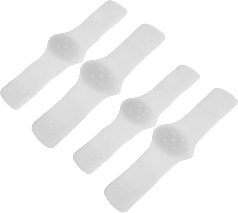 كلاراكو وسادة قوس القدم من السيليكون، زوجان من وسائد القدم المصنوعة من السيليكون، وسادة قوس القدم اللاصقة، نعل داخلي من السيليكون، لوازم العناية بالقدم المسطحة المرنة، وسادات تقويم العظام الداعمة للقوس (بيضاء)، وسادة قوس القدم - Image 2