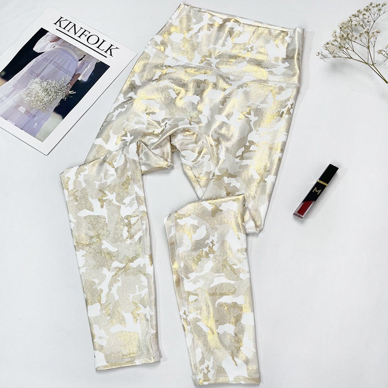 New Style Biker Girl Iridescent White Queen Yoga Pants Fitness Pants Sports Pants Printed Pants Style - Image 2