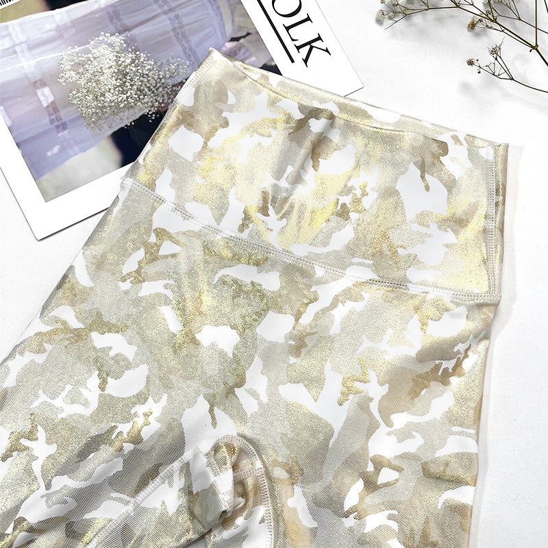 New Style Biker Girl Iridescent White Queen Yoga Pants Fitness Pants Sports Pants Printed Pants Style - Image 3