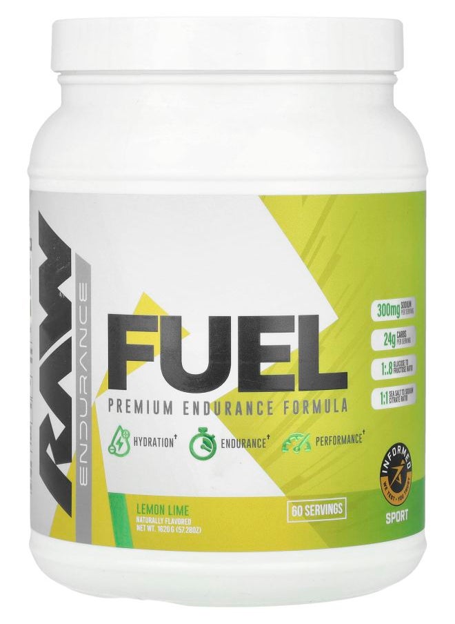 Raw Nutrition - Fuel Premium Endurance Formula Lemon Lime 57.28 oz (1620 g) - Image 1